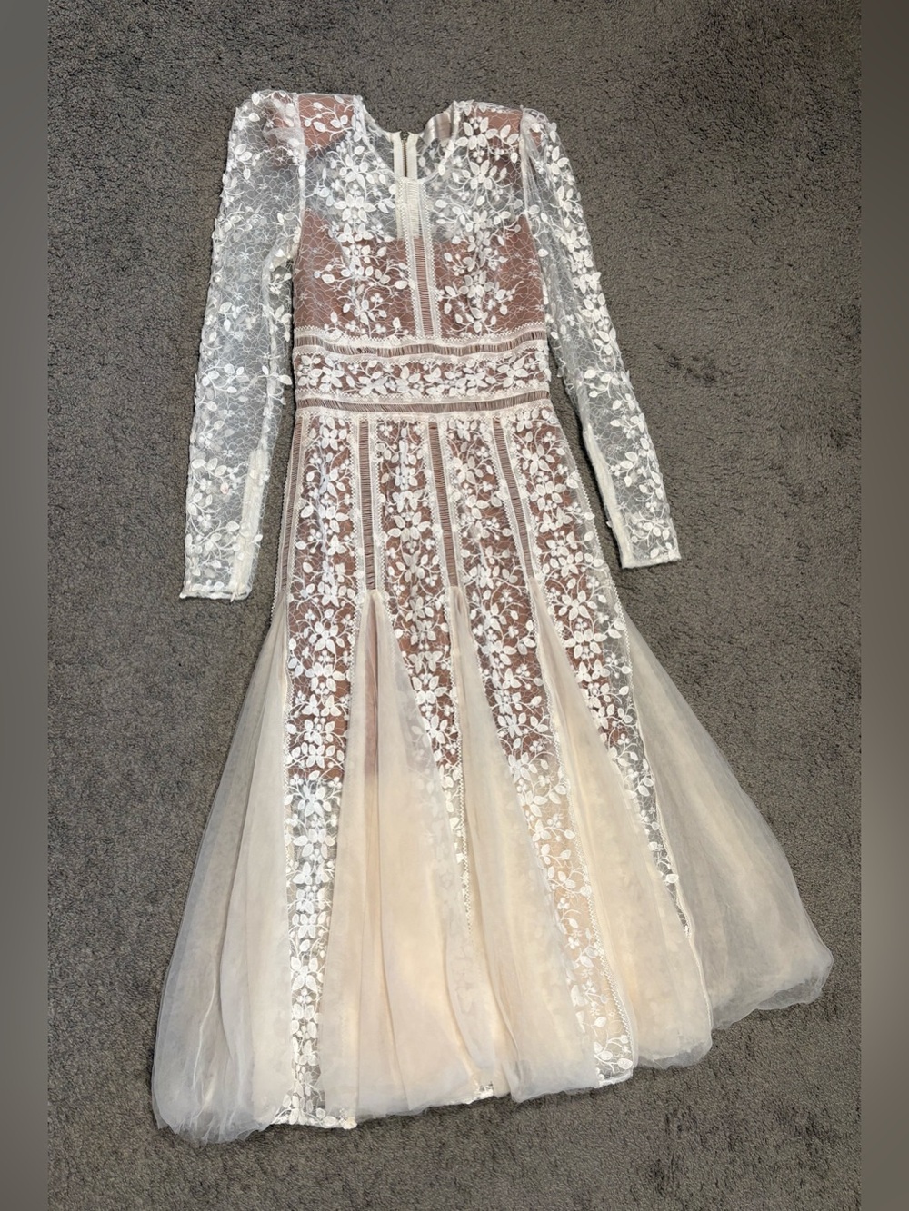 Bronx And Banco Megan Bridal Midi Dress Size M US 6 - Picture 9 of 16
